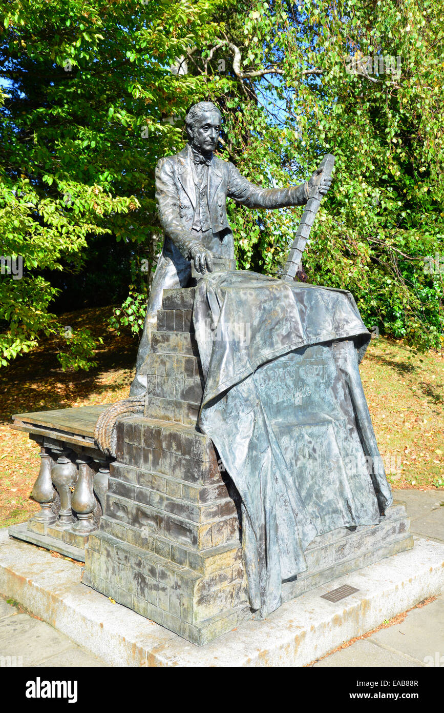 Statue of Thomas Cubitt (Master Builder), High Street, Dorking, Surrey, England, United Kingdom Stock Photo