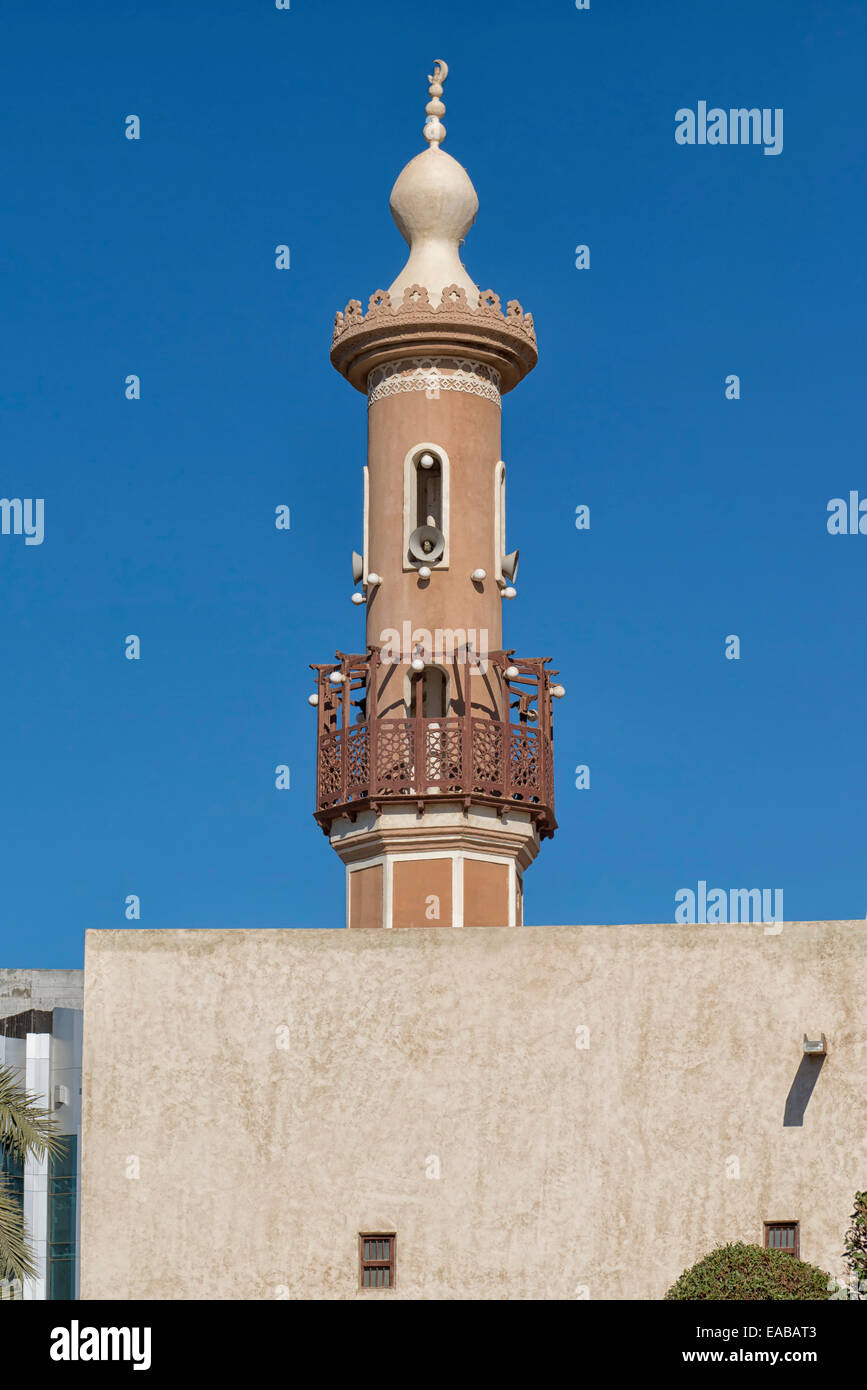 Ancient Mosque Minaret in Kuwait City, Kuwait Stock Photo