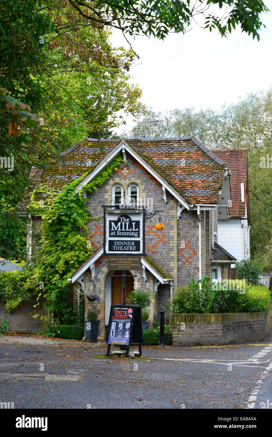 The Mill at Sonning, Sonning Eye, SonningOnThames, Berkshire Stock