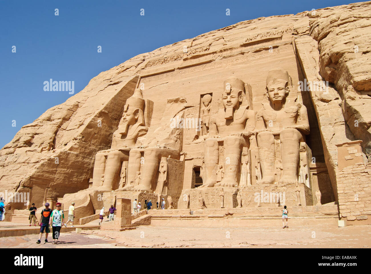 Abu Simbel ancient temples Stock Photo