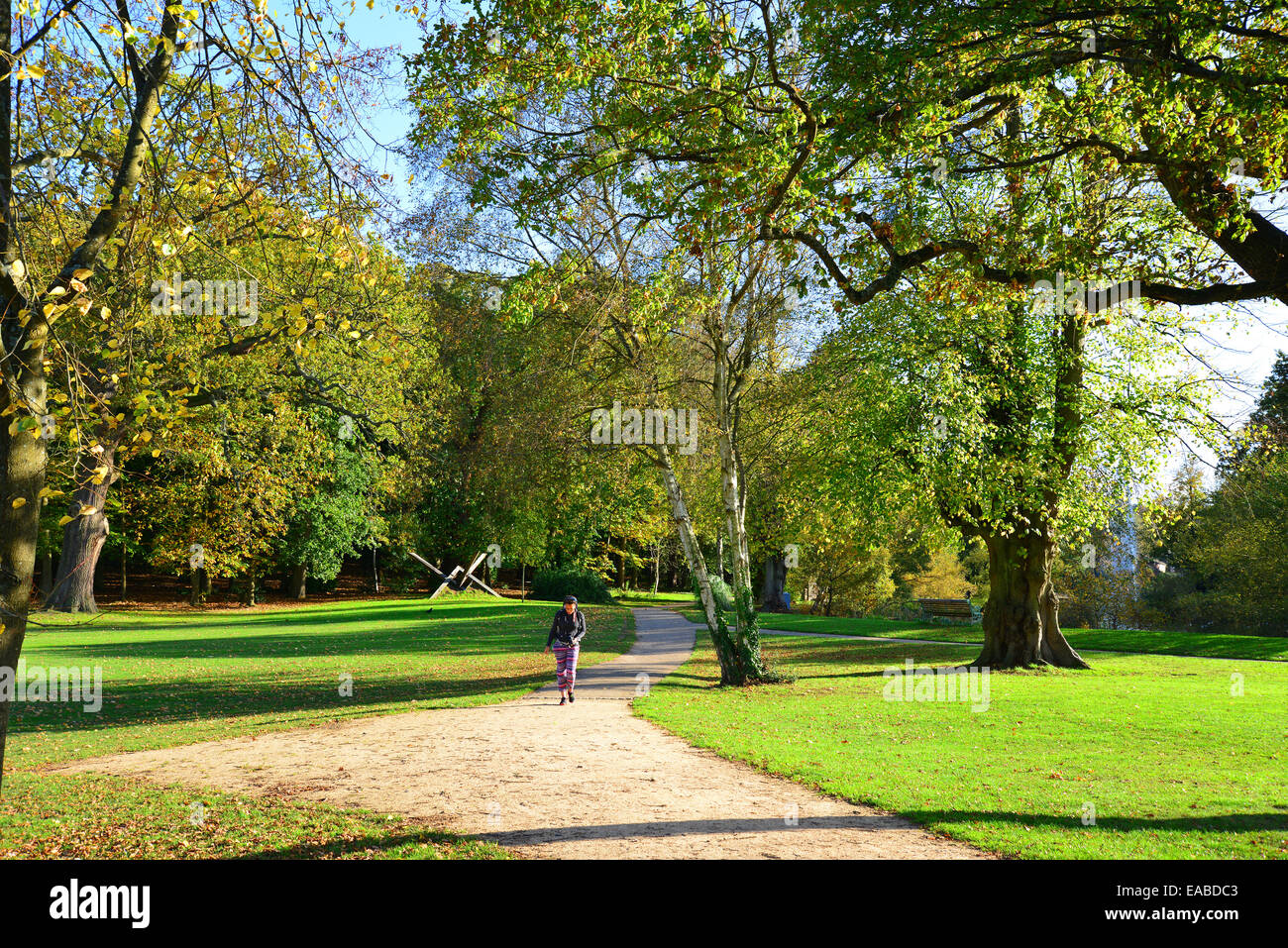 Autumn colours, South Hill Park, Ringmead, Bracknell, Berkshire, England, United Kingdom Stock Photo