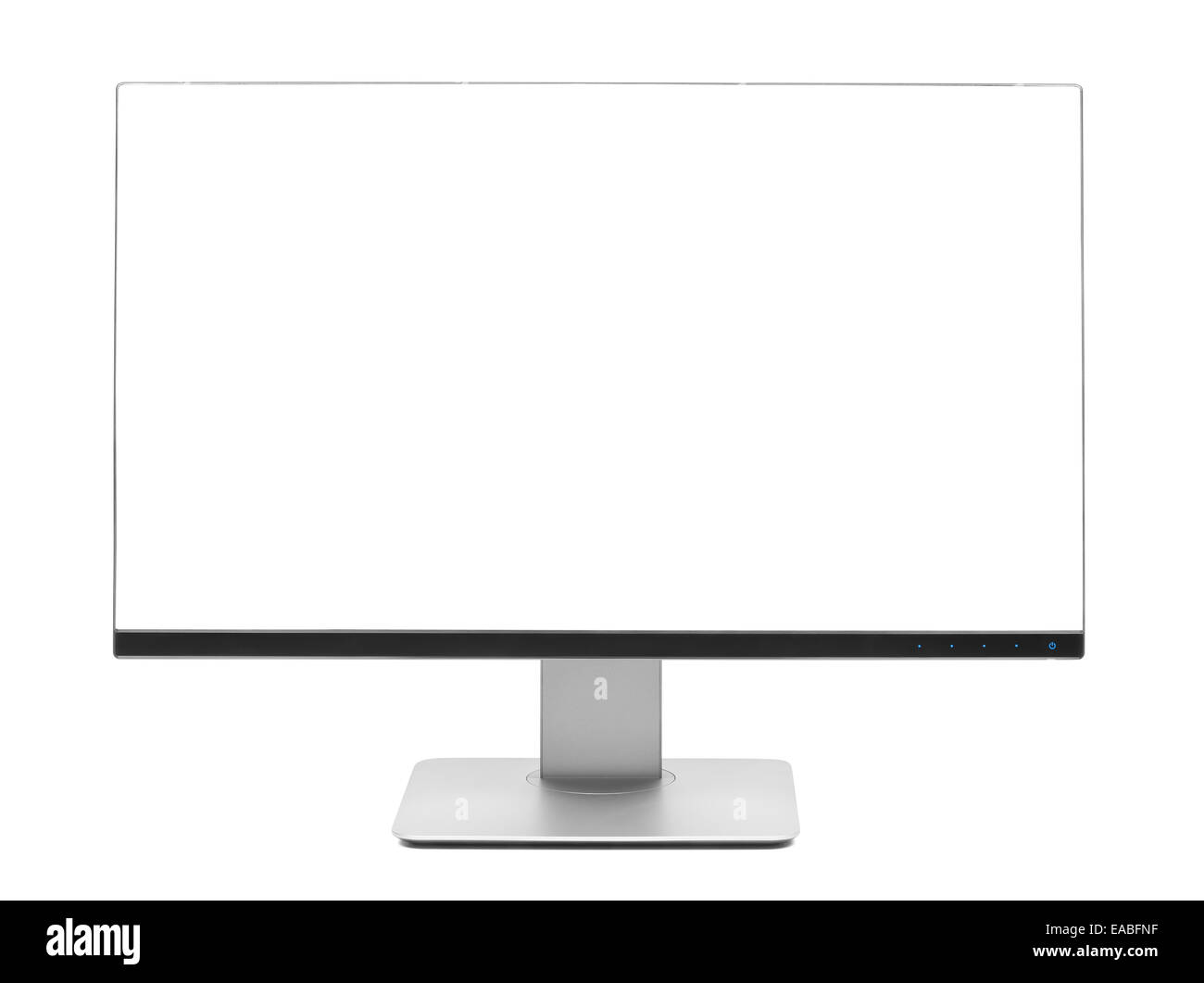 Computer LCD frameless wide monitor isolated on white Stock Photo