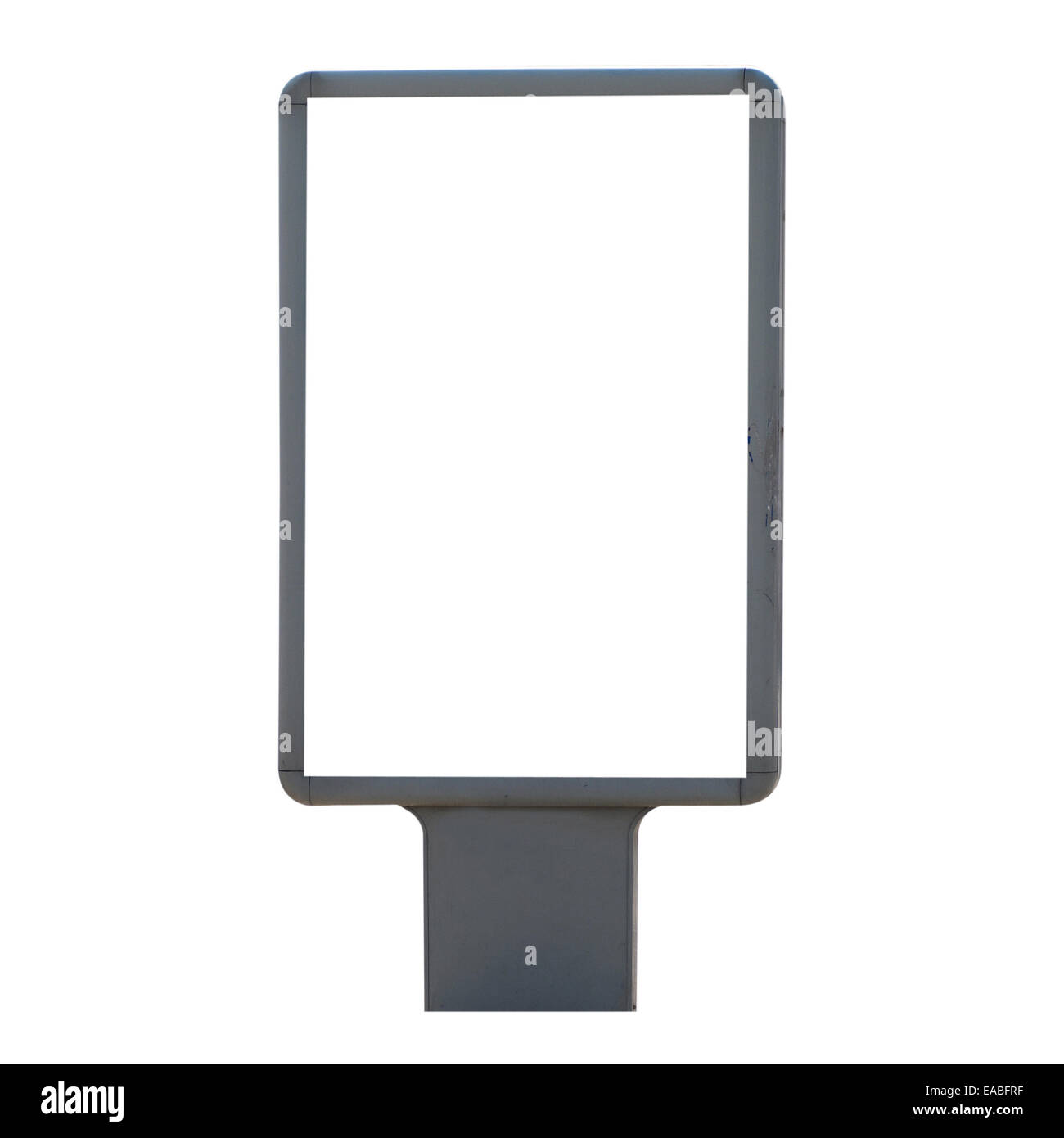 Vertical blank billboard isolated on white background Stock Photo - Alamy