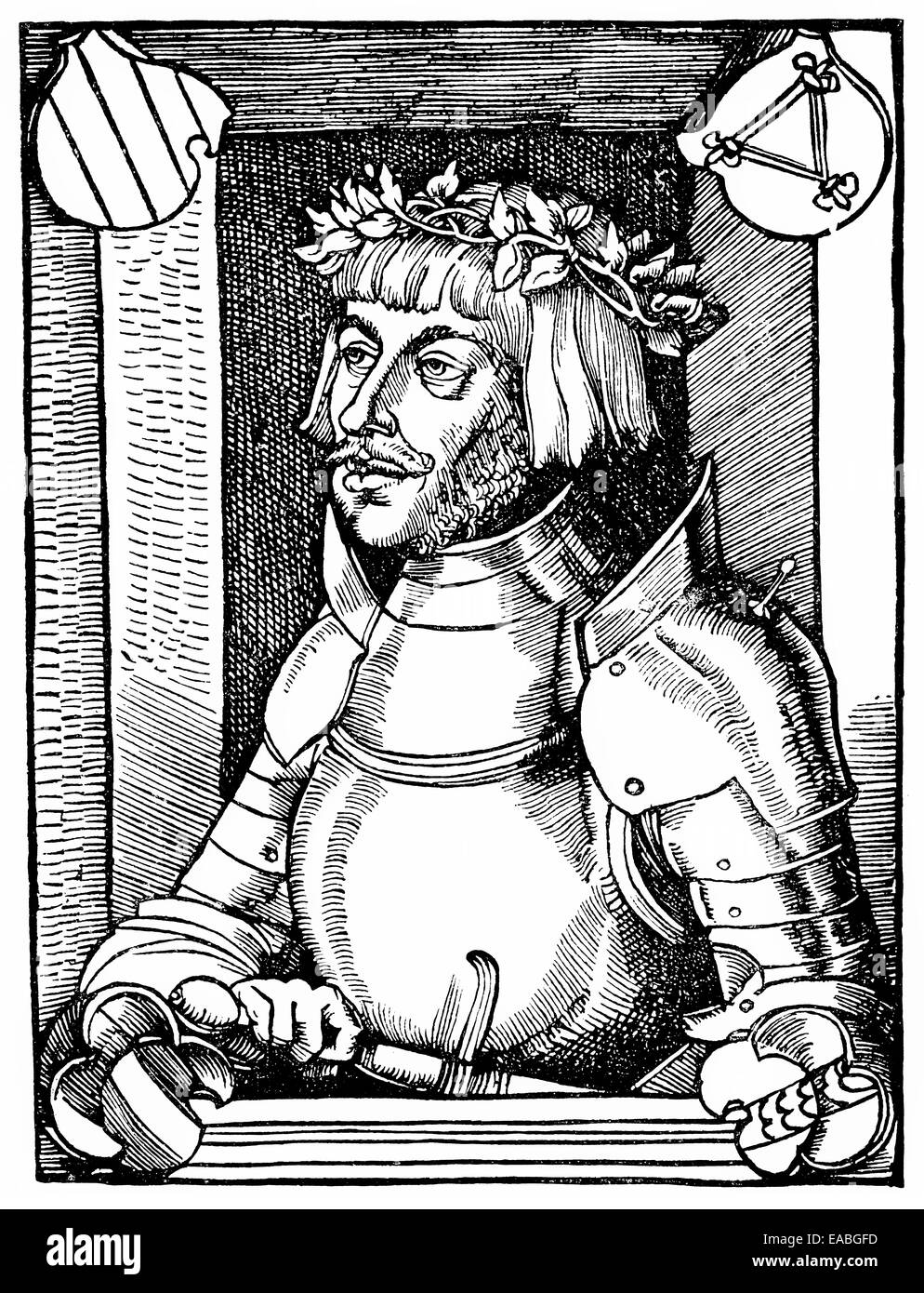 Ulrich von Hutten, 1488 - 1523, humanist,  Ulrich von Hutten (1488 - 1523), Humanist, Stock Photo