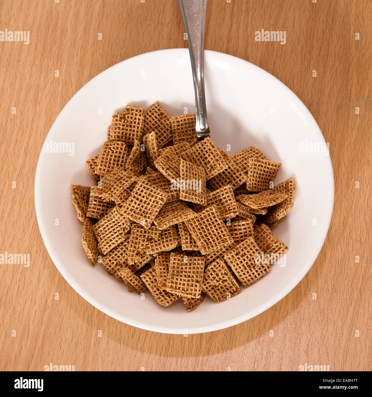 Overhead View Of A Bowl Of Breakfast Cereal Shreddies Nestle Products overhead-view-of-a-bowl-of-breakfast-cereal-shreddies-nestle-products