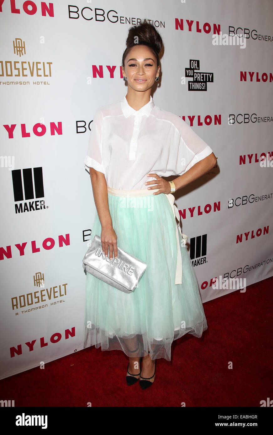 Nylon Magazine May Young Hollywood Issue Party - Arrivals Featuring: Cara Santana Where: Los