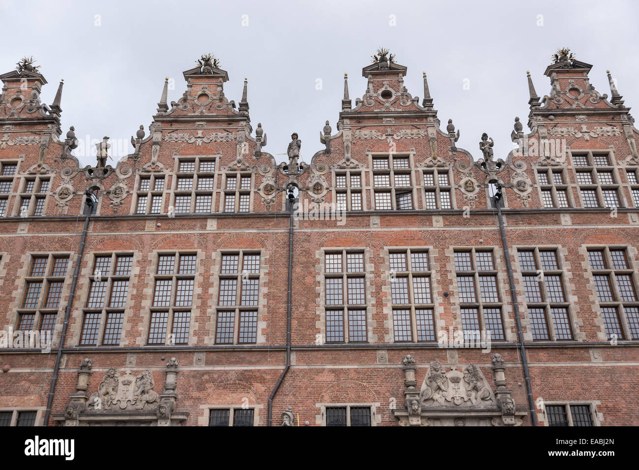 The Great Armory building (polish: Wielka Zbrojownia) on Old Town of Gdansk, Poland Stock Photo