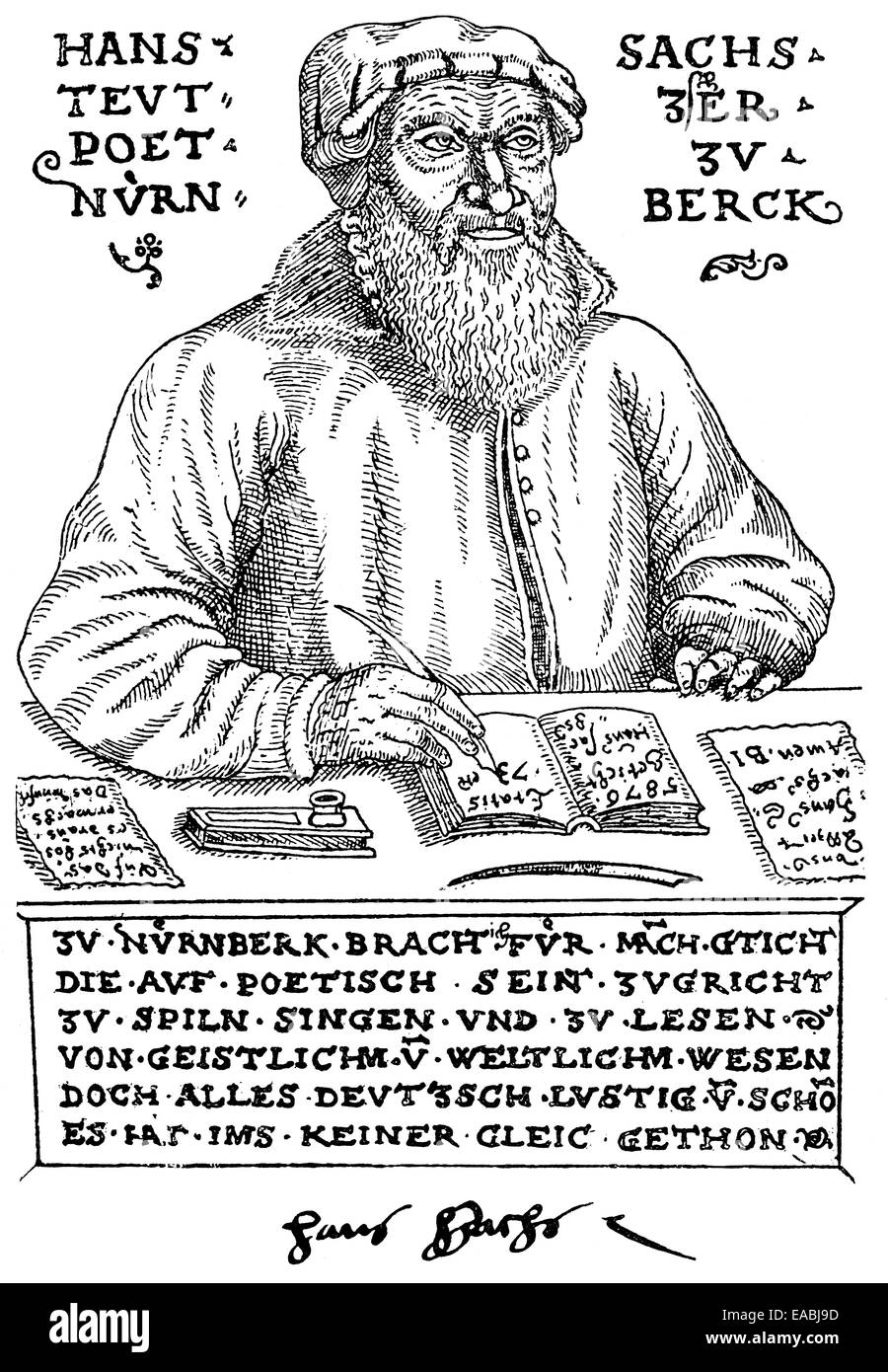 Hans Sachs, Master of Meistersingers, Playwright, Poet