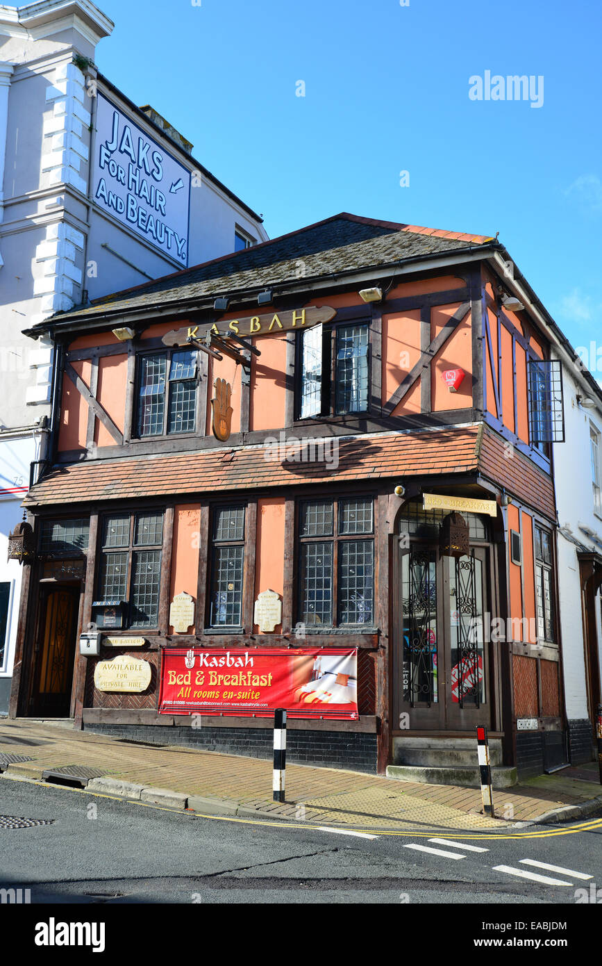 Period building (Kasbah Bed & Breakfast), Union Street, Ryde, Isle of Wight, England, United Kingdom Stock Photo