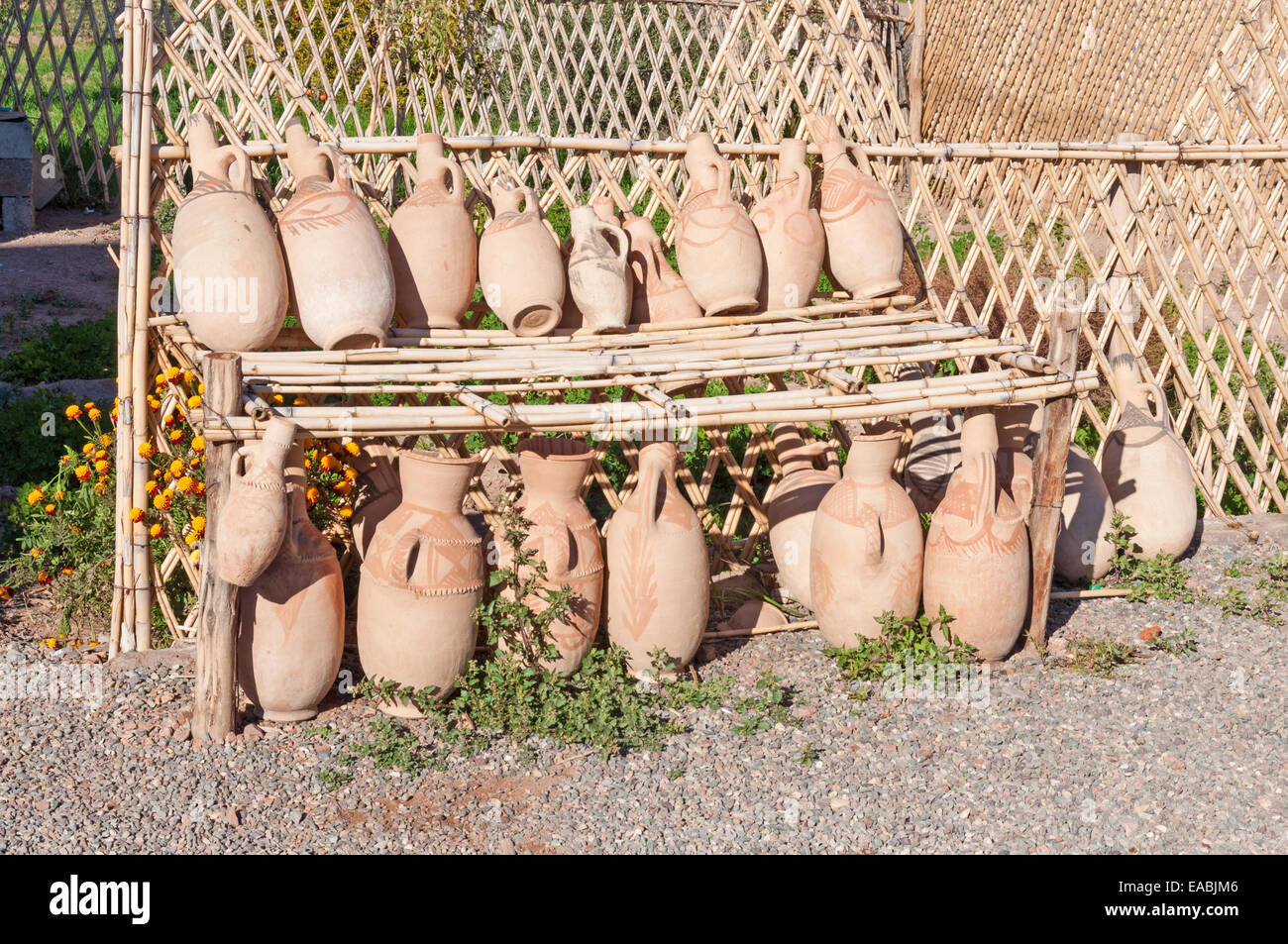 Clay ware pottery goods in Marrakesh, Morocco Stock Photo Alamy