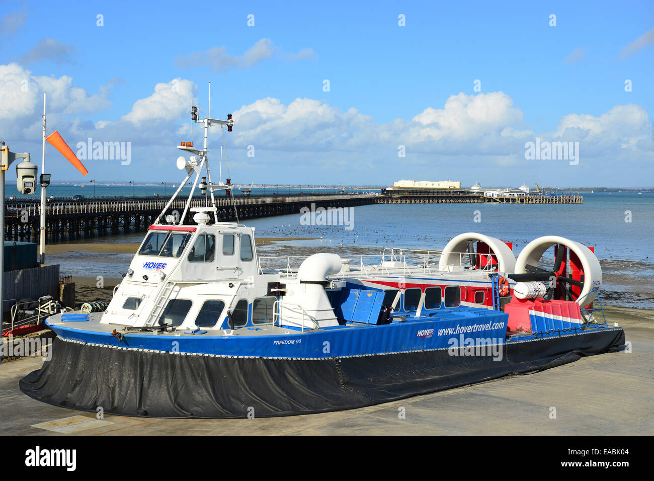 Hover Travel Hovercraft Ryde Harbour Ryde Isle Of Wight England