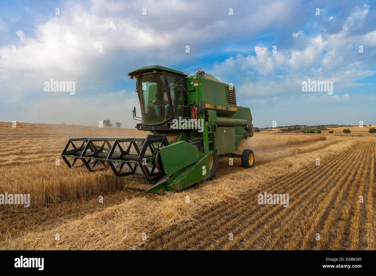 Combine harvester Stock Photo