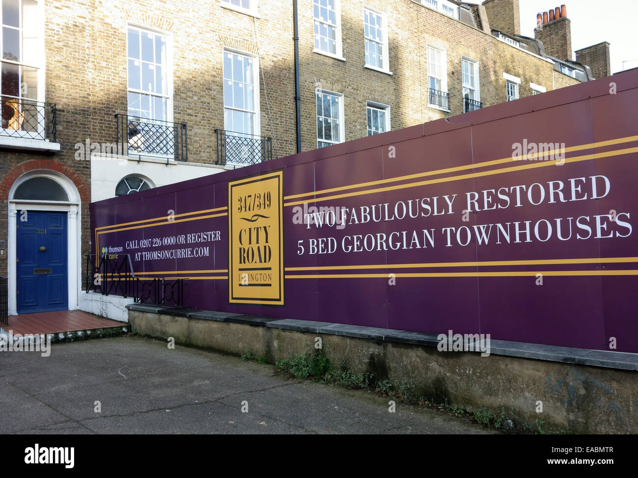 Restored period houses for sale in City Road, Islington