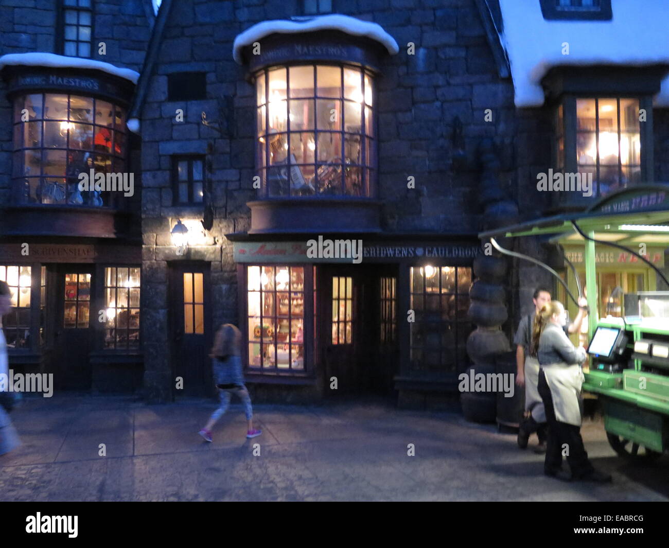 Hogsmeade Harry Potter Universal Studios Stock Photo Alamy