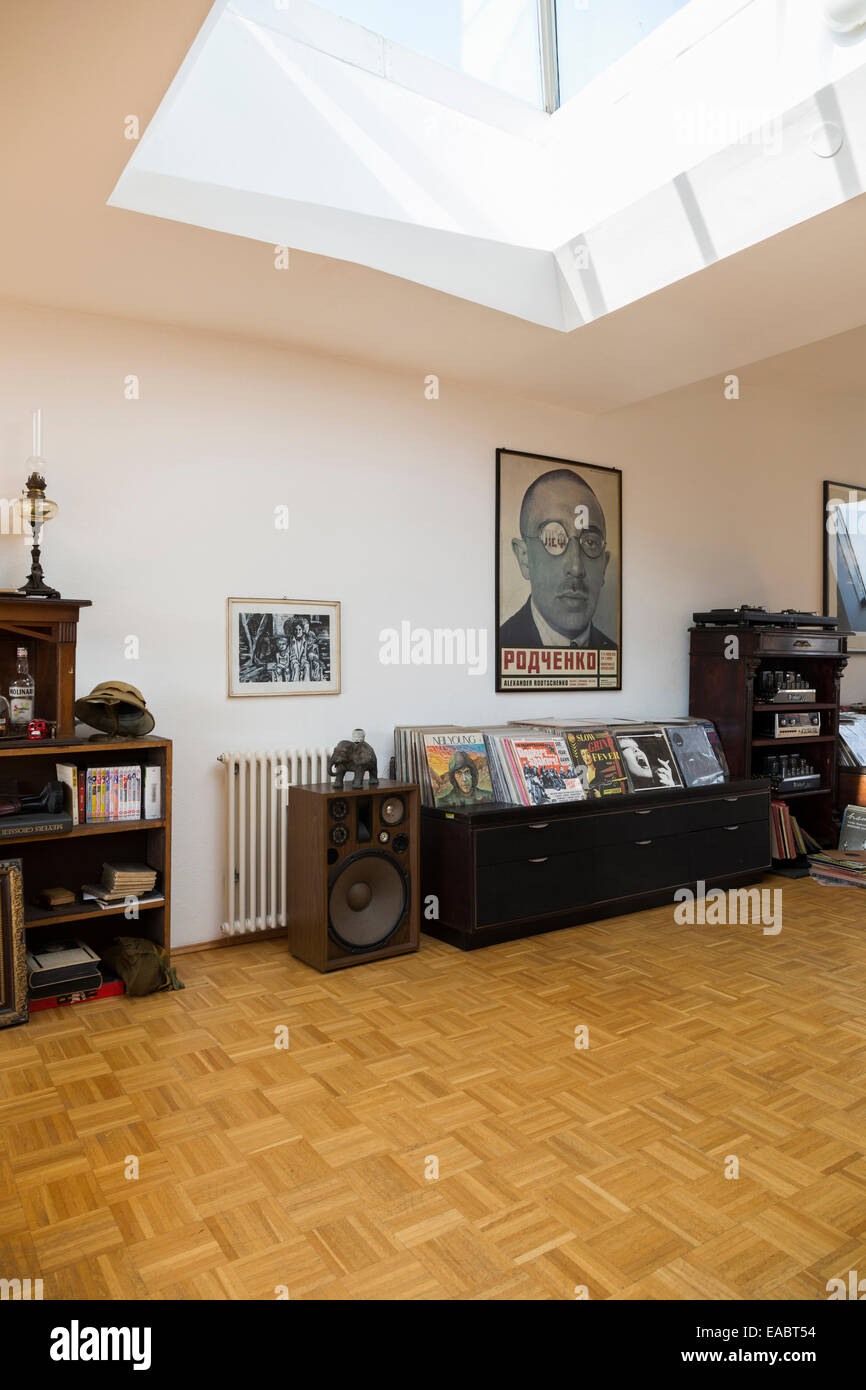 View of Interior of a penthouse flat Stock Photo - Alamy