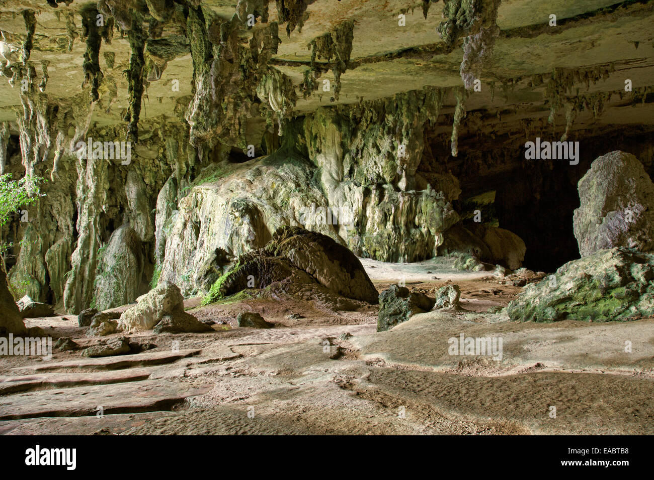 Painted Cave, Niah National Park, Sarawak, Malaysia Stock Photo