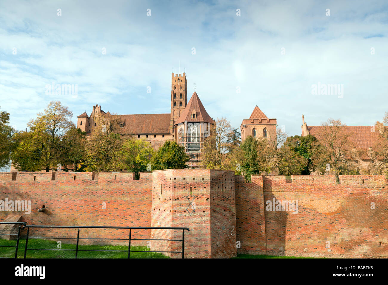 The Castle in Malbork - Capitol of the Teutonic Order of Crusaders, Poland Stock Photo