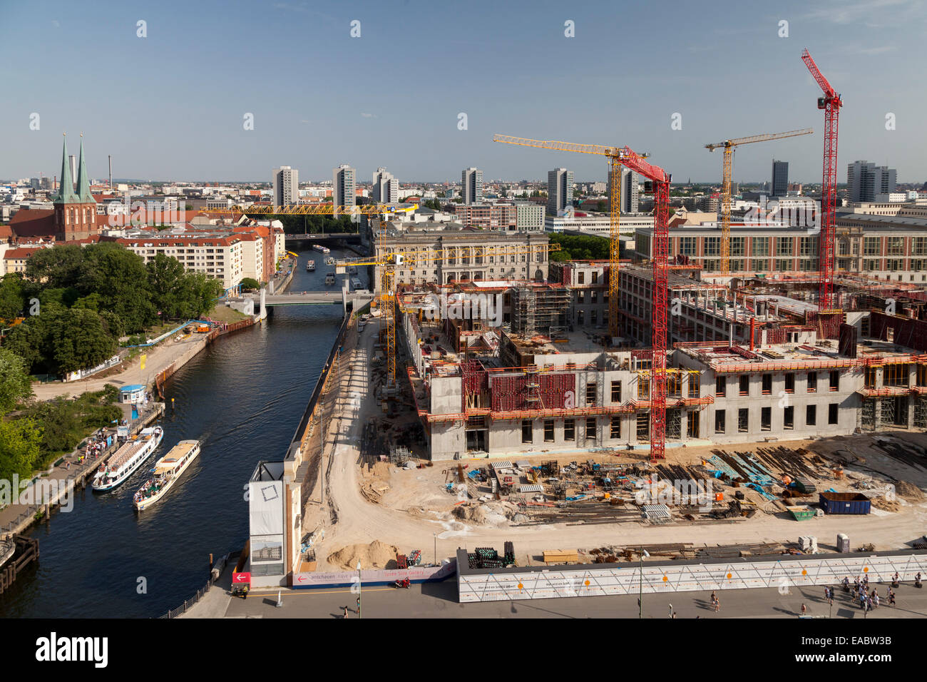 Germany Berlin construction site of Berlin City Palace Stock Photo