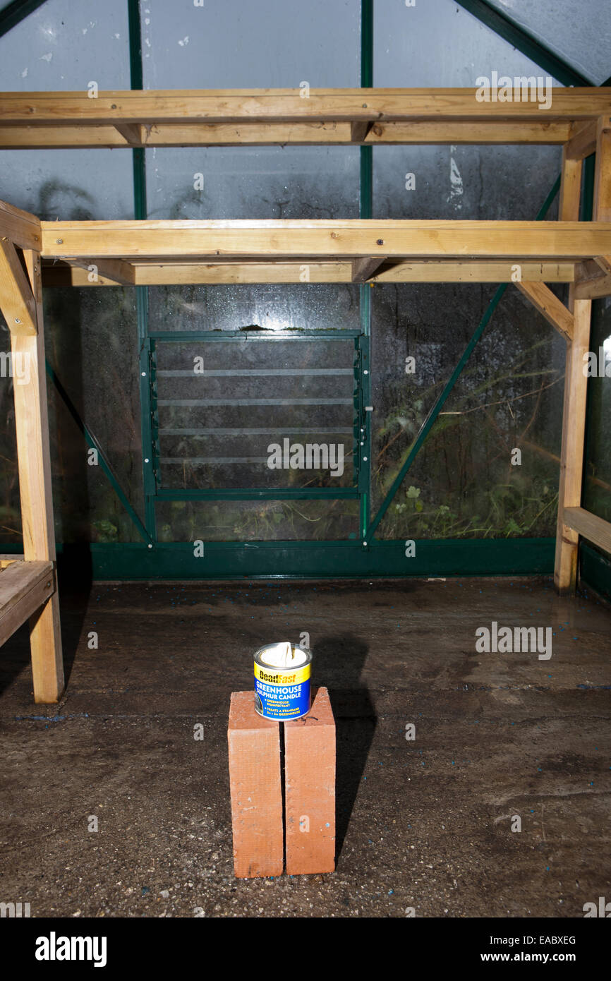 Cleaning greenhouse smoke bomb candle grenade sulphur kill hires stock