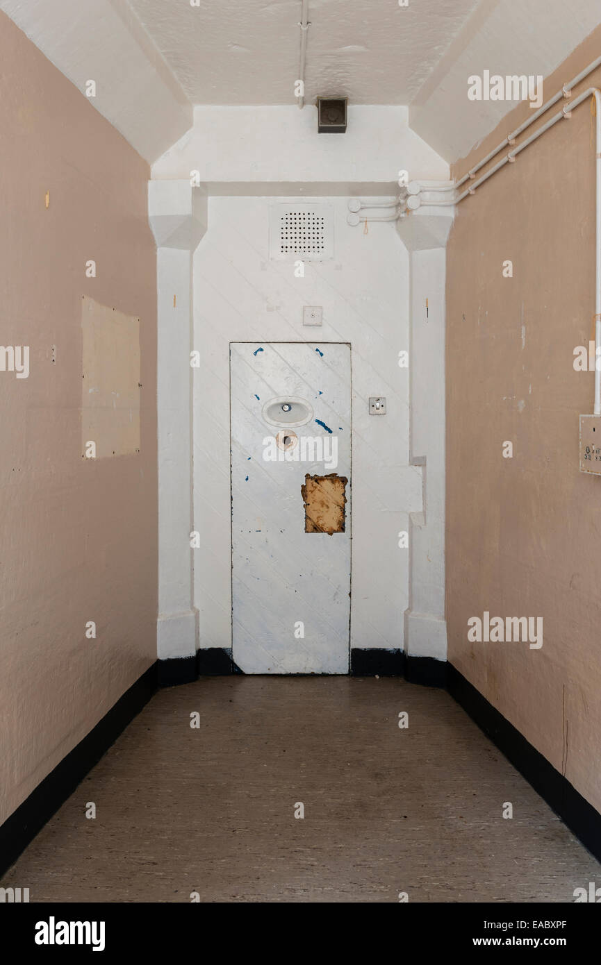 HMP Lancaster Castle, Lancashire, UK. Interior of a prison cell in the old  'Female Felons' Wing' Stock Photo