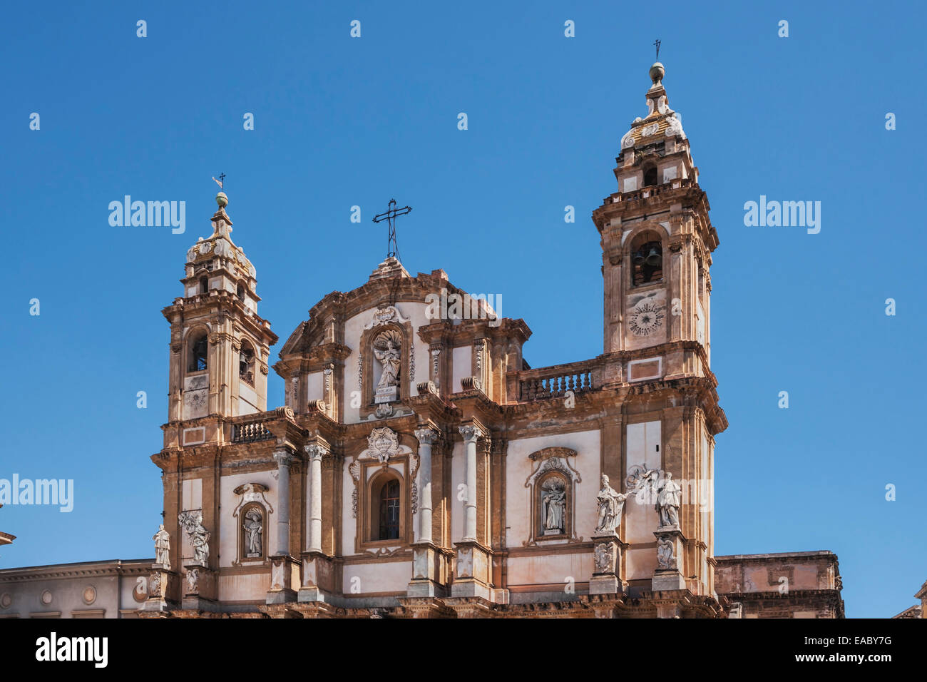 The Church San Domenico (Chiesa di San Domenico e Chiostro), Palermo, Sicily, Italy, Europe Stock Photo