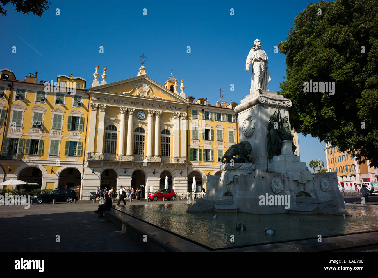 Place Garibaldi and Chapelle du Saint Sepulcre, Nice, France Stock