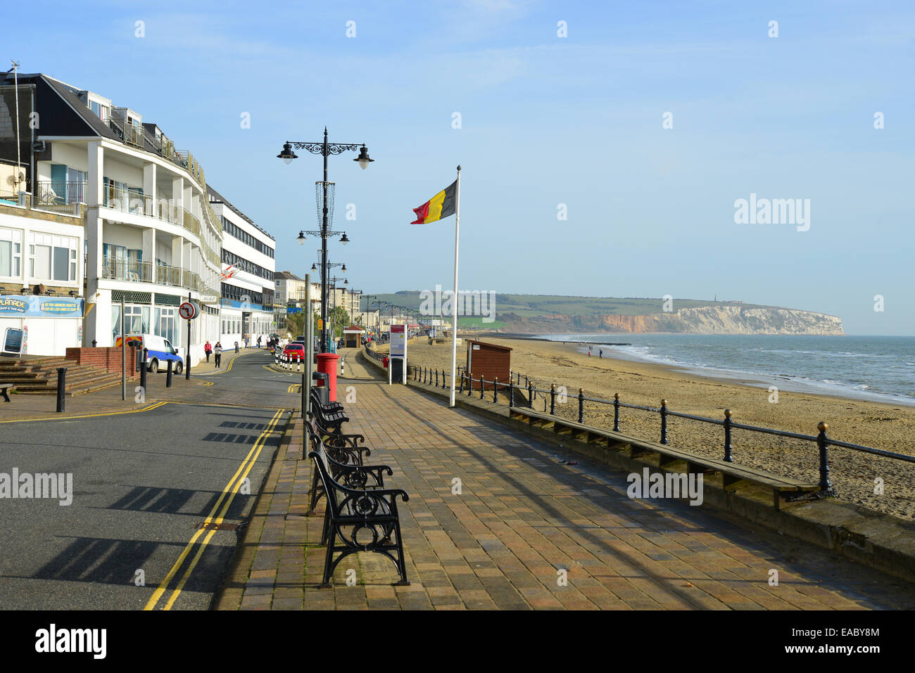 Beachfont esplanade, Sandown, Isle of Wight, England, United Kingdom Stock Photo