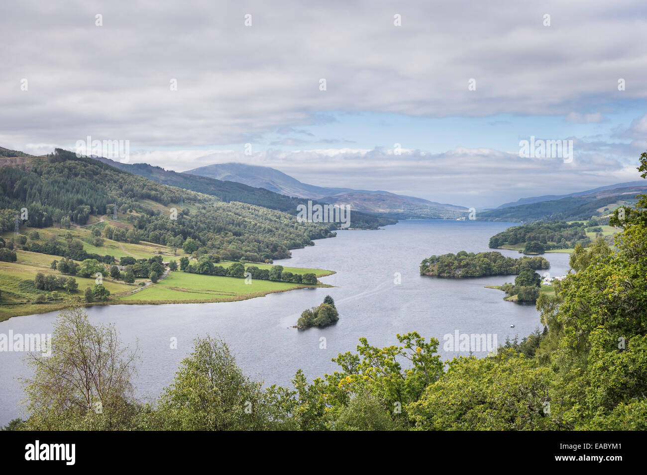 Queens View over Loch Tummel in Scotland Stock Photo - Alamy