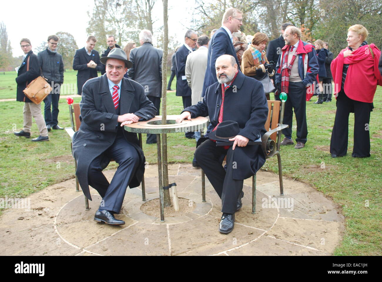 The bench of dissident turned president Vaclav Havel (1936-2011 ...