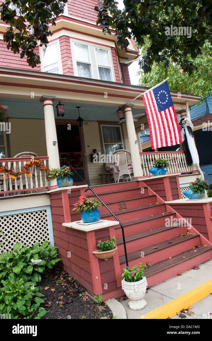 A Victorian Home in Cape May, New Jersey USA Stock Photo