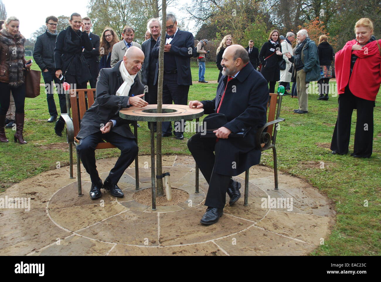 The bench of dissident turned president Vaclav Havel (1936-2011 ...