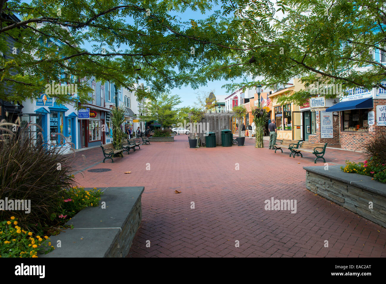 The Shopping Mall in Cape May, New Jersey USA Stock Photo Alamy