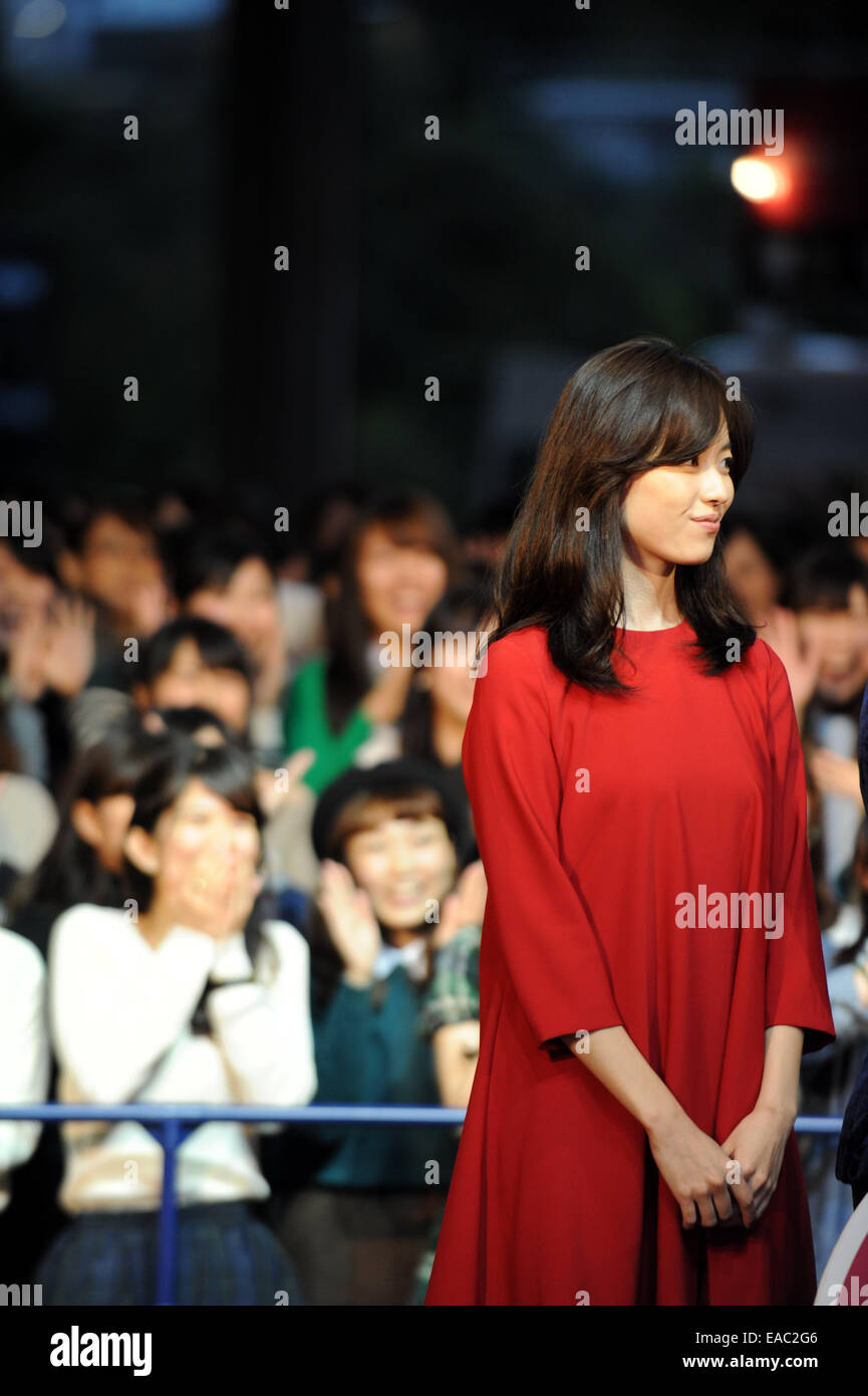 Actress Hyo-Joo Han attends premiere event for her first appearance in Japanese movie at Tokyo International Film Festival. Stock Photo