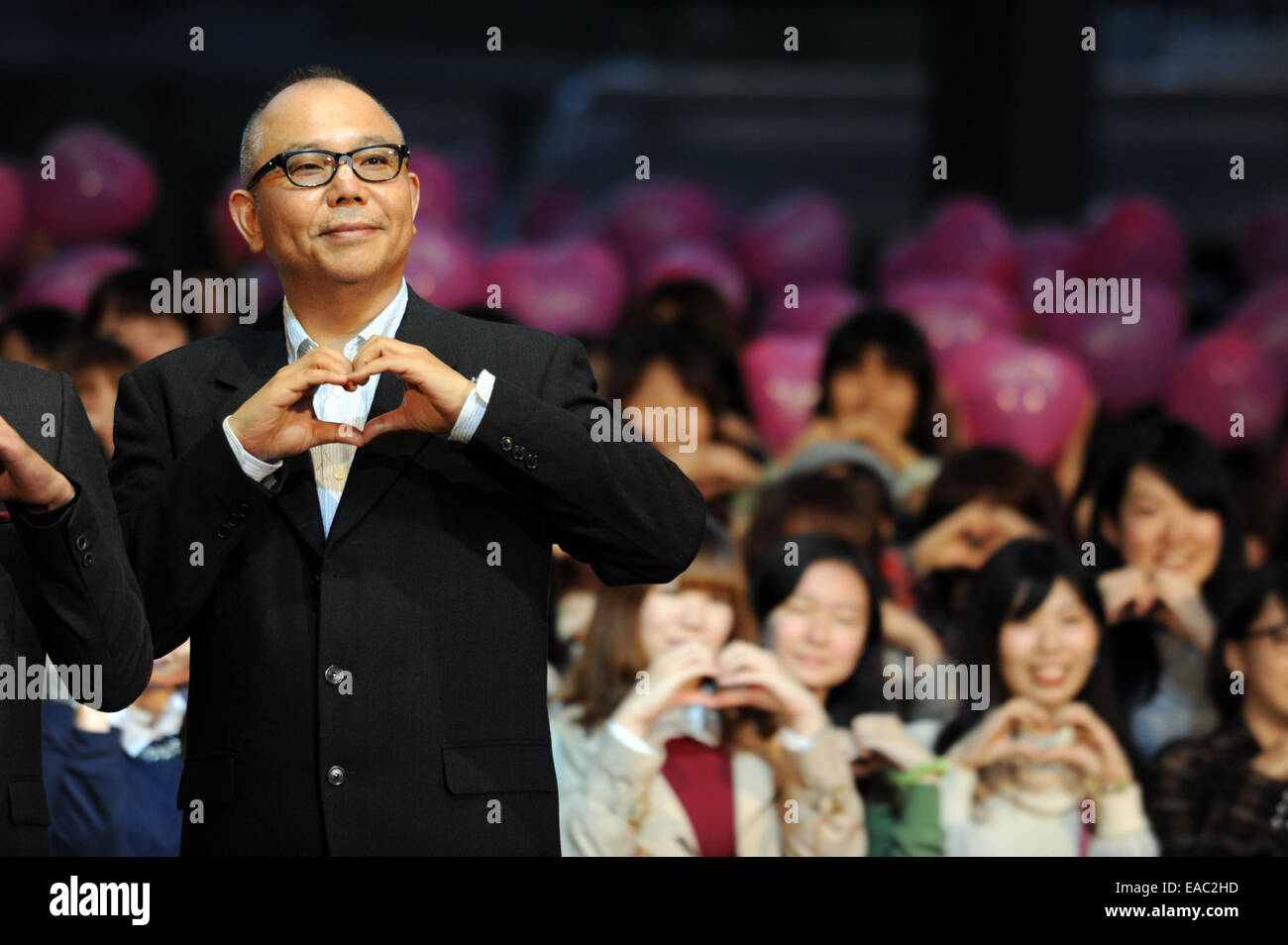 Isshin Inudo Japanese film director Isshin Inudo along with korean actress Hyo-Joo ...