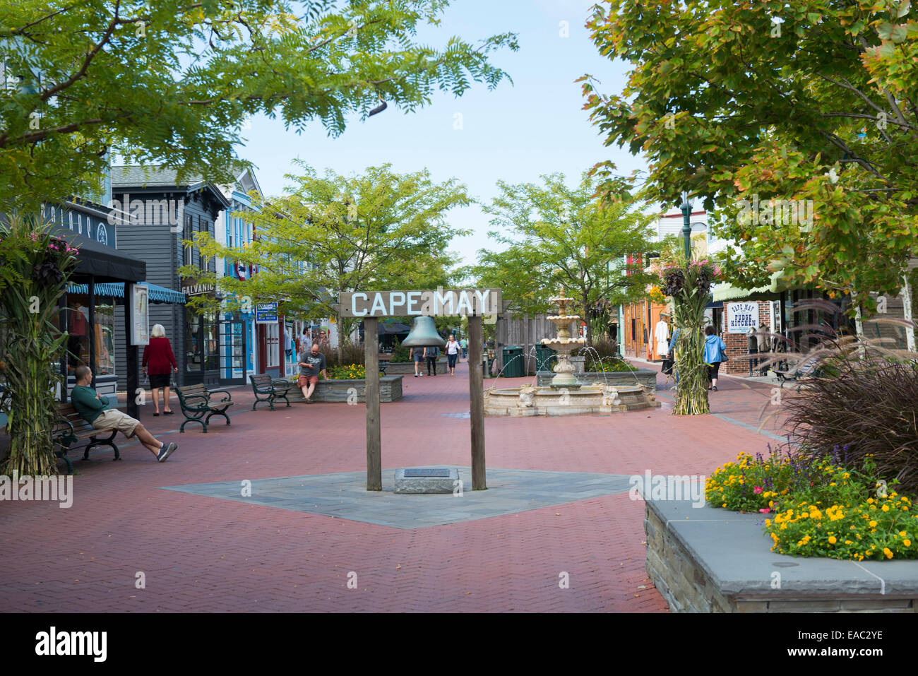 The Shopping Mall in Cape May, New Jersey USA Stock Photo Alamy