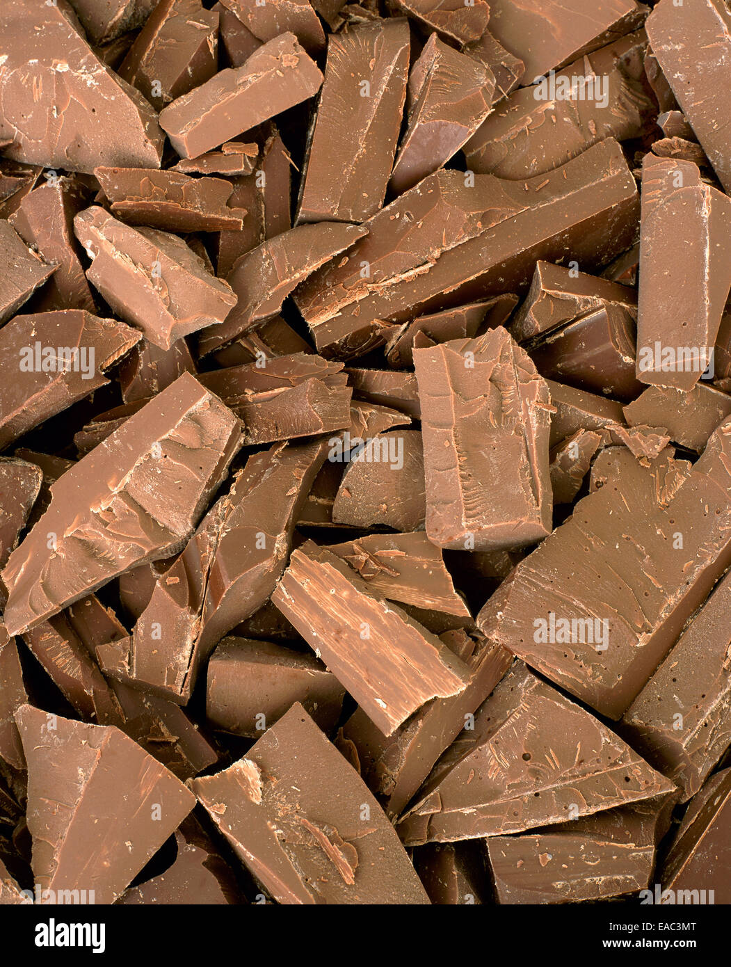 Shards of chocolate Stock Photo