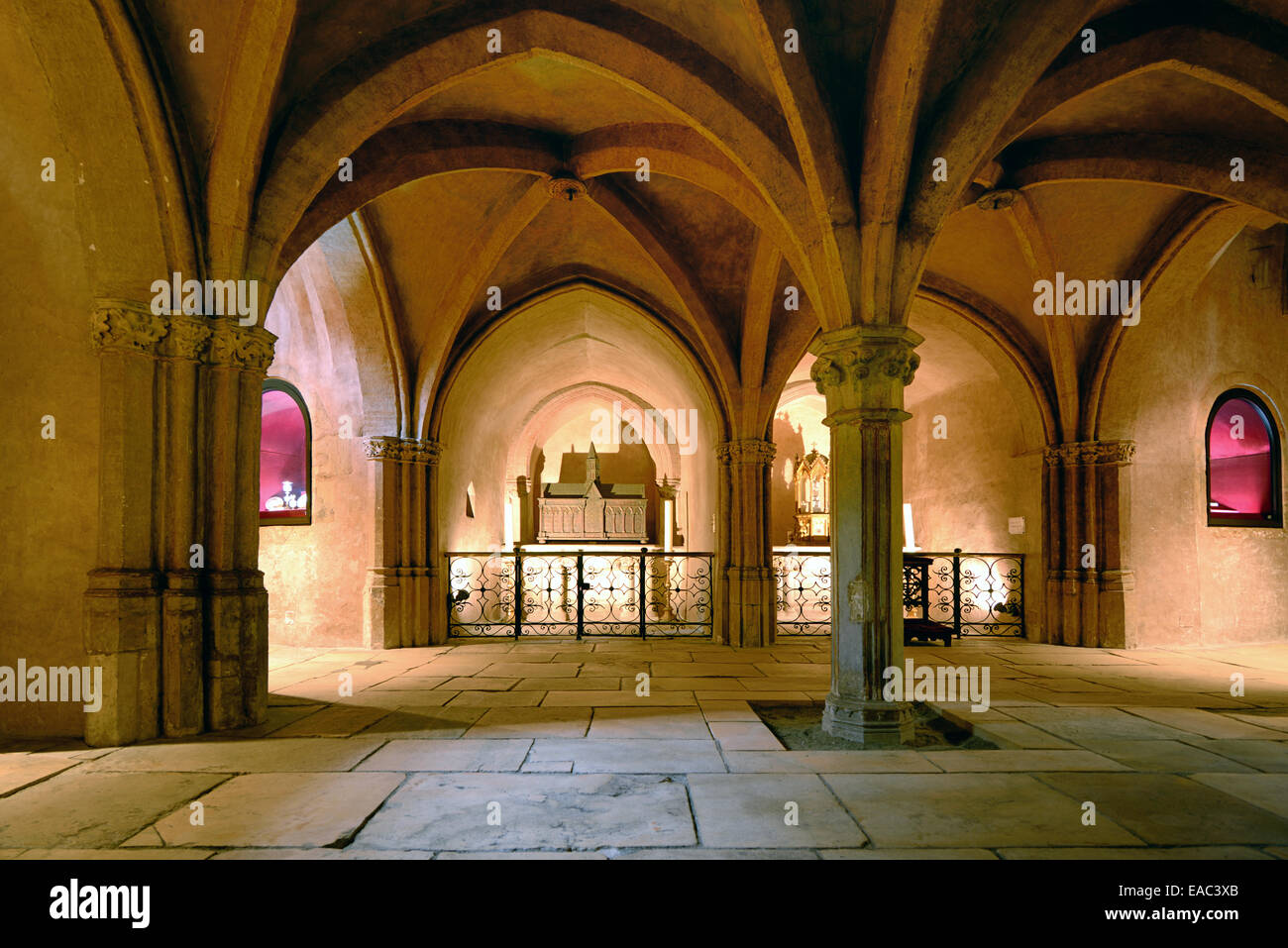 Crypt Saint Sernin Basilica or Romanesque Church Toulouse France Stock Photo