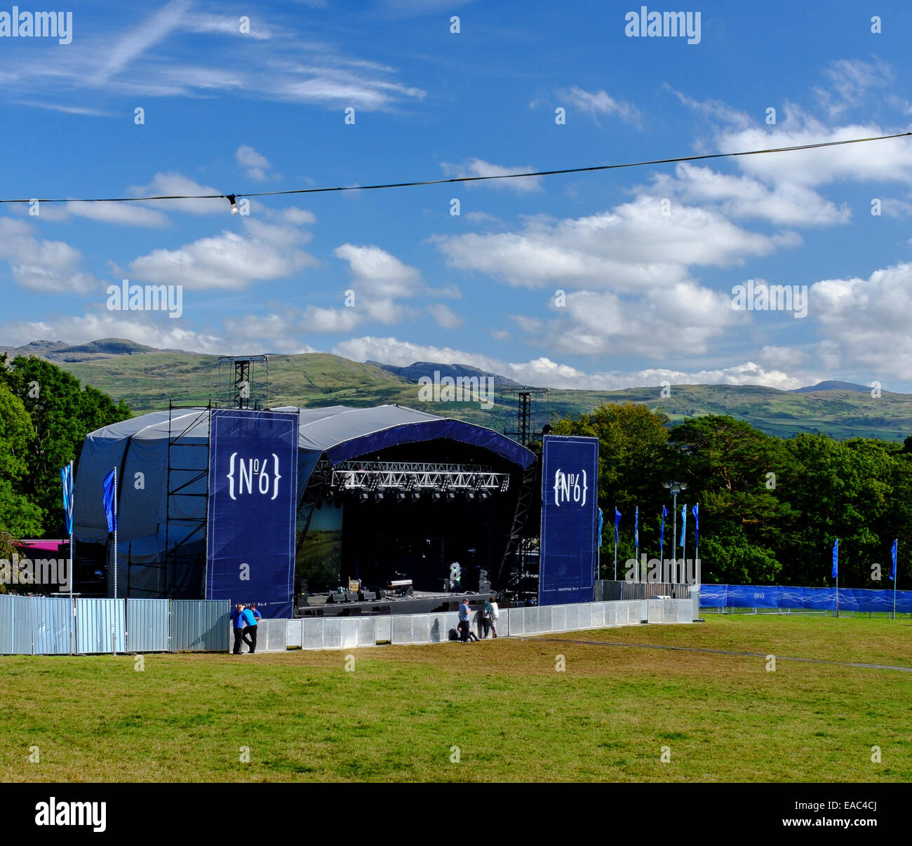 Festival No.6 main stage, North Wales Stock Photo