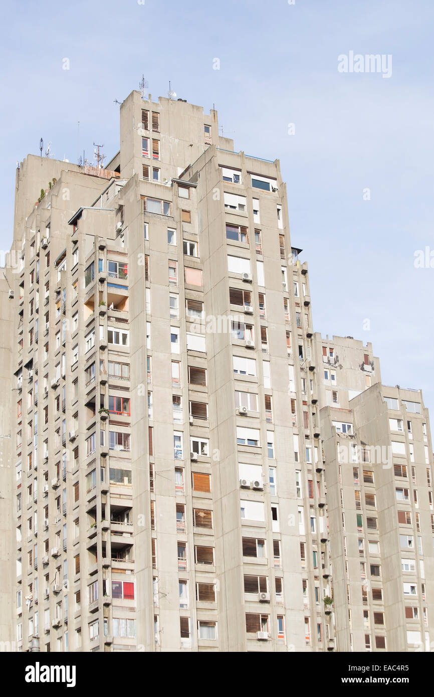 Facade of residential building Stock Photo