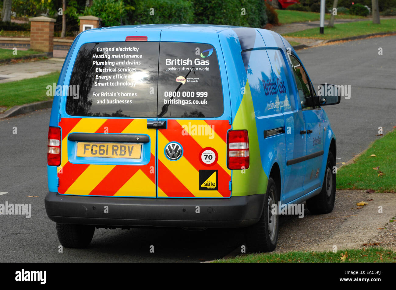 British gas van Stock Photo Alamy