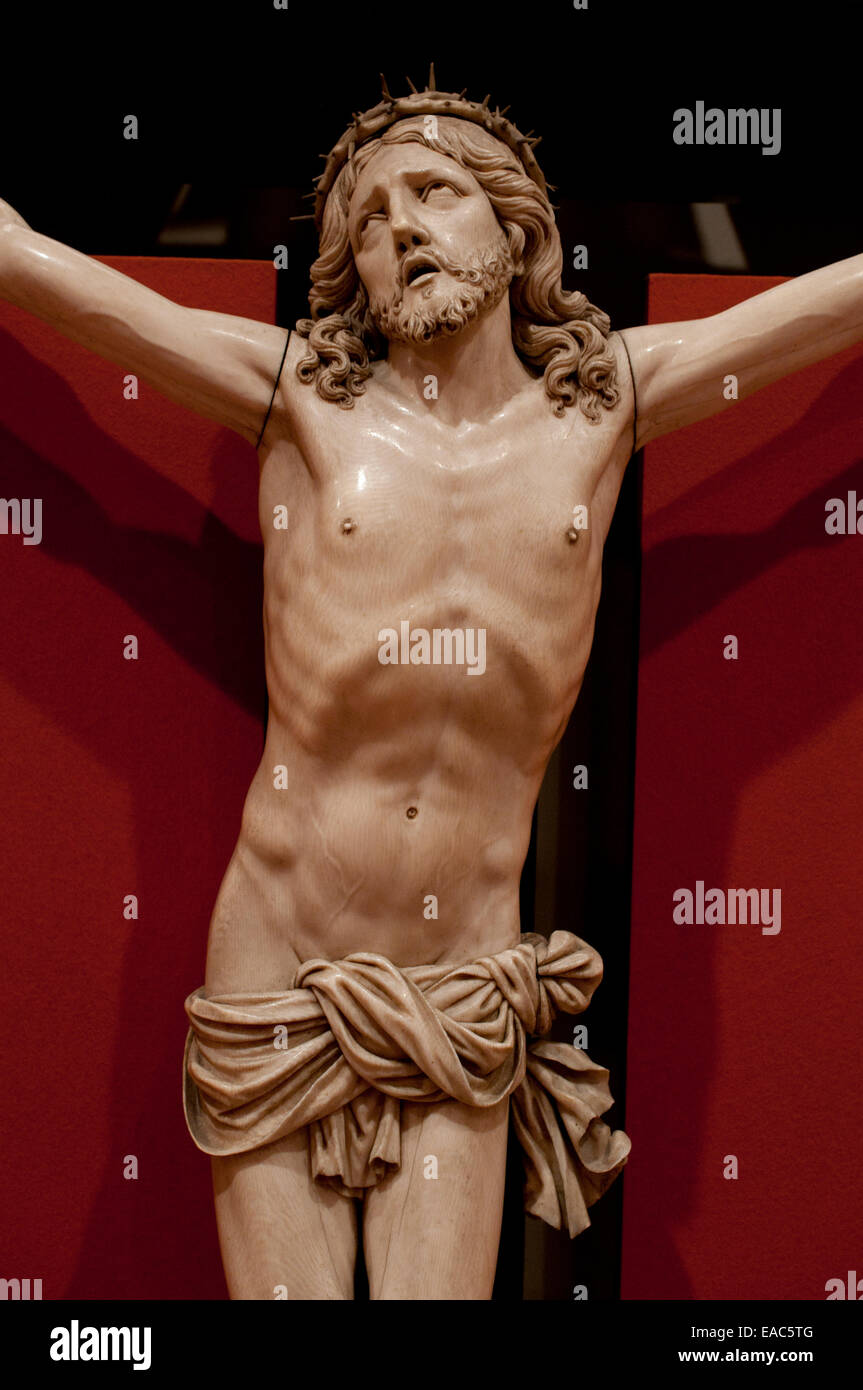 Christ en Croix - Christ on the Cross 1659 Jean Baptiste Guillermin  1622-1699 France French Stock Photo - Alamy