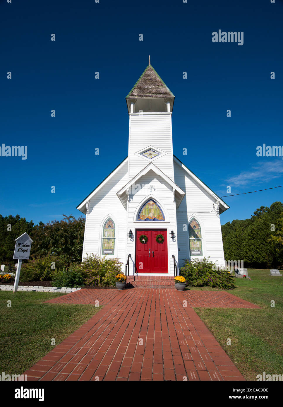 St John's Chapel, Tilghman Island Maryland USA Stock Photo Alamy