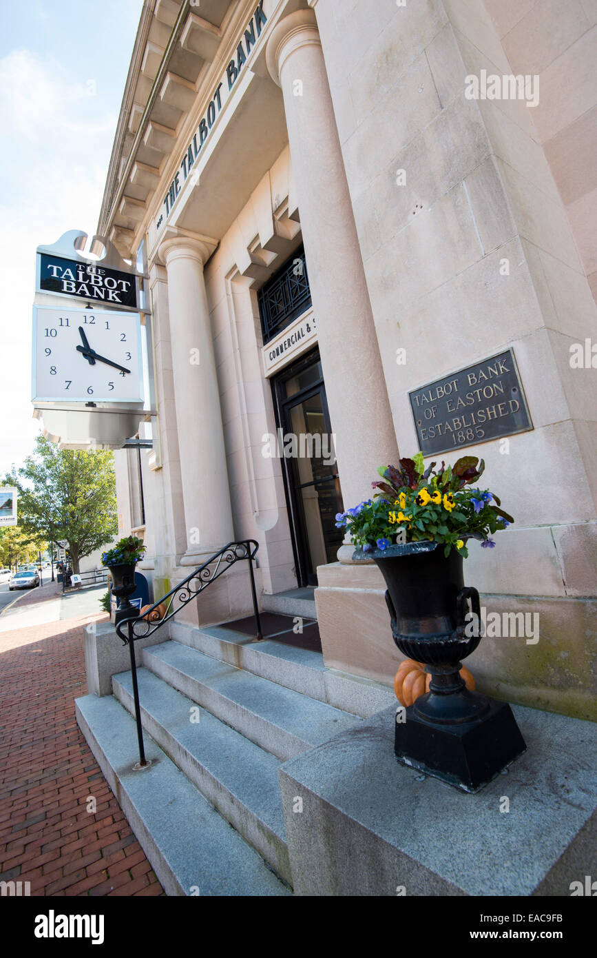 The Talbot Bank in Easton, Maryland USA Stock Photo