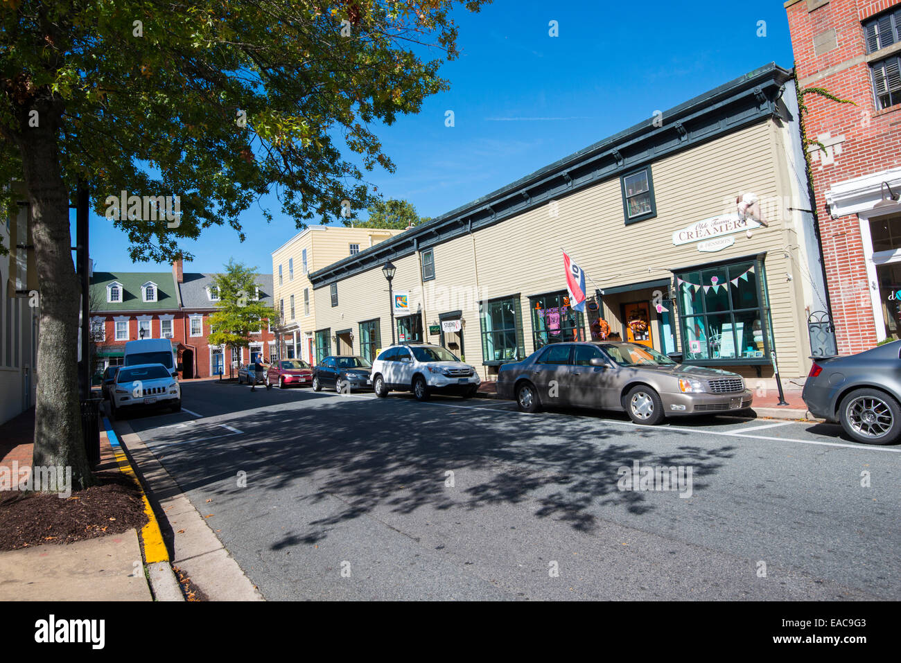 Goldsborough St in Easton, Maryland USA Stock Photo