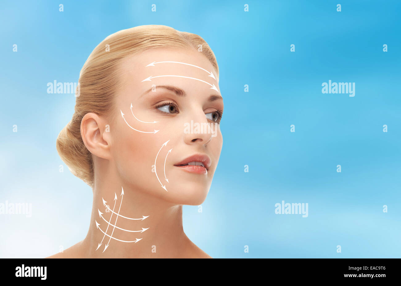 woman ready for cosmetic surgery Stock Photo - Alamy