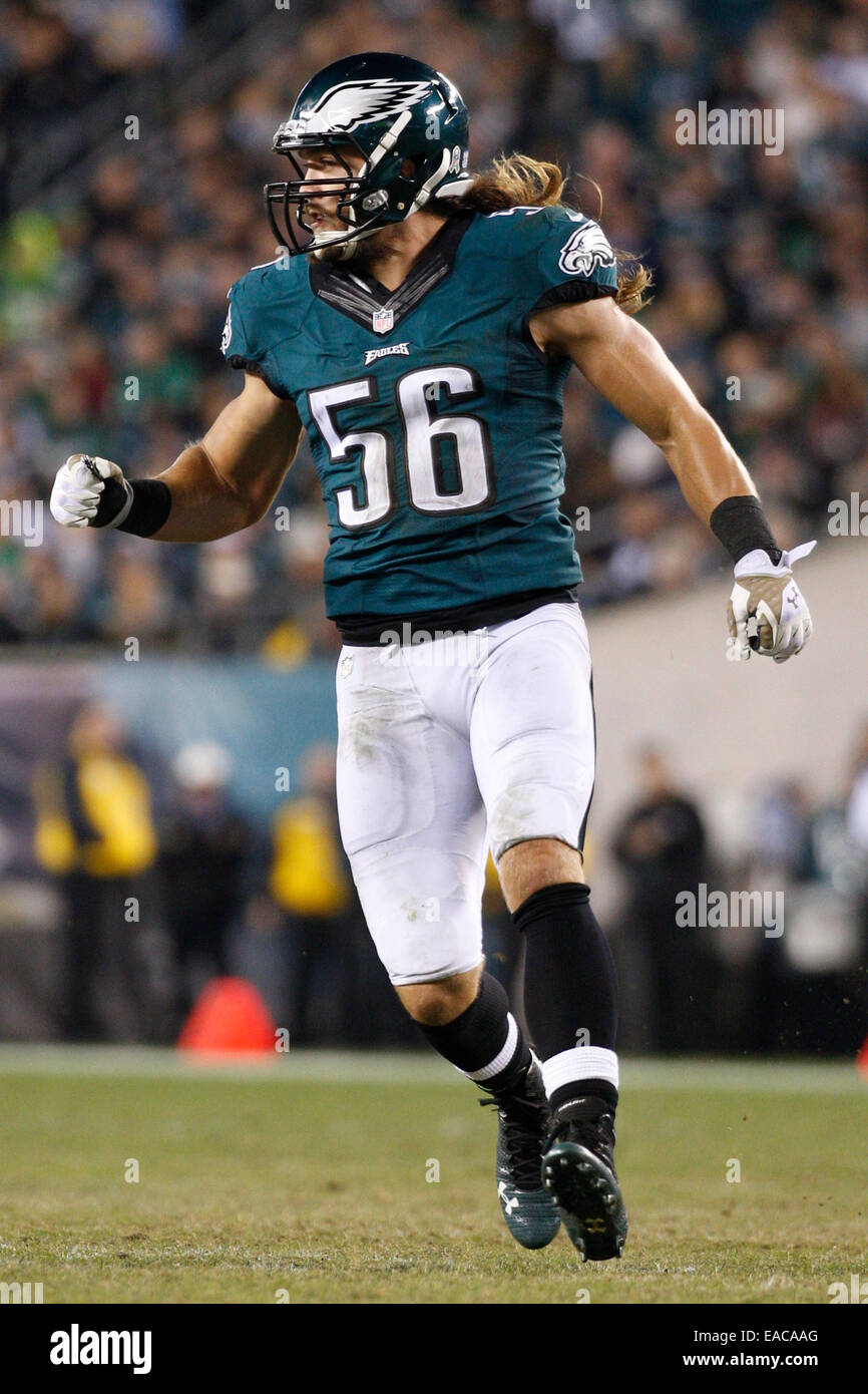 November 10, 2014: Philadelphia Eagles linebacker Bryan Braman (56) in ...