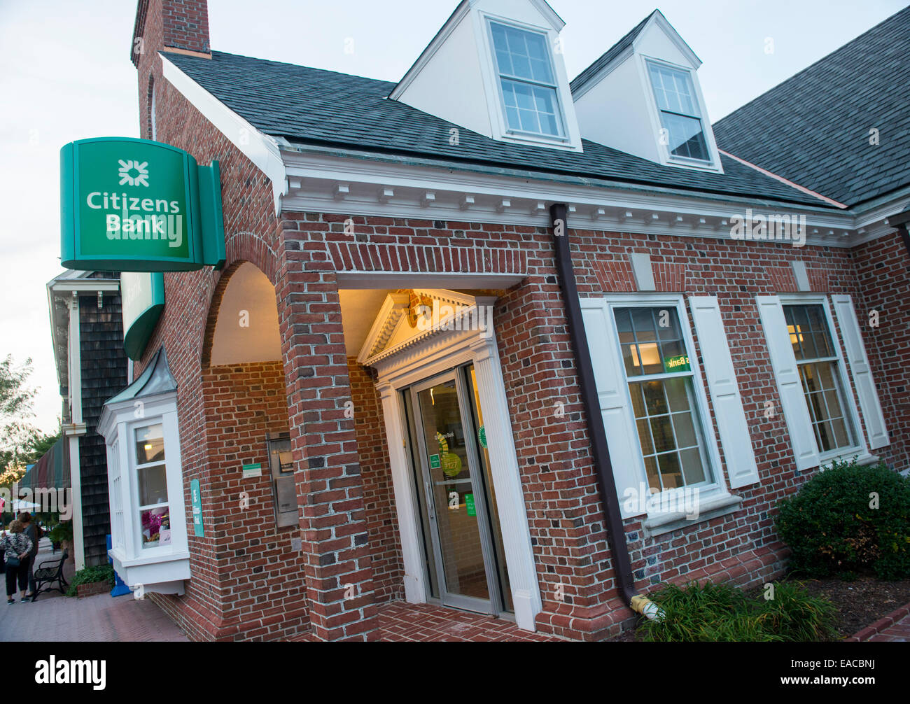 Citizens Bank in Lewes, Sussex County Delaware USA Stock Photo
