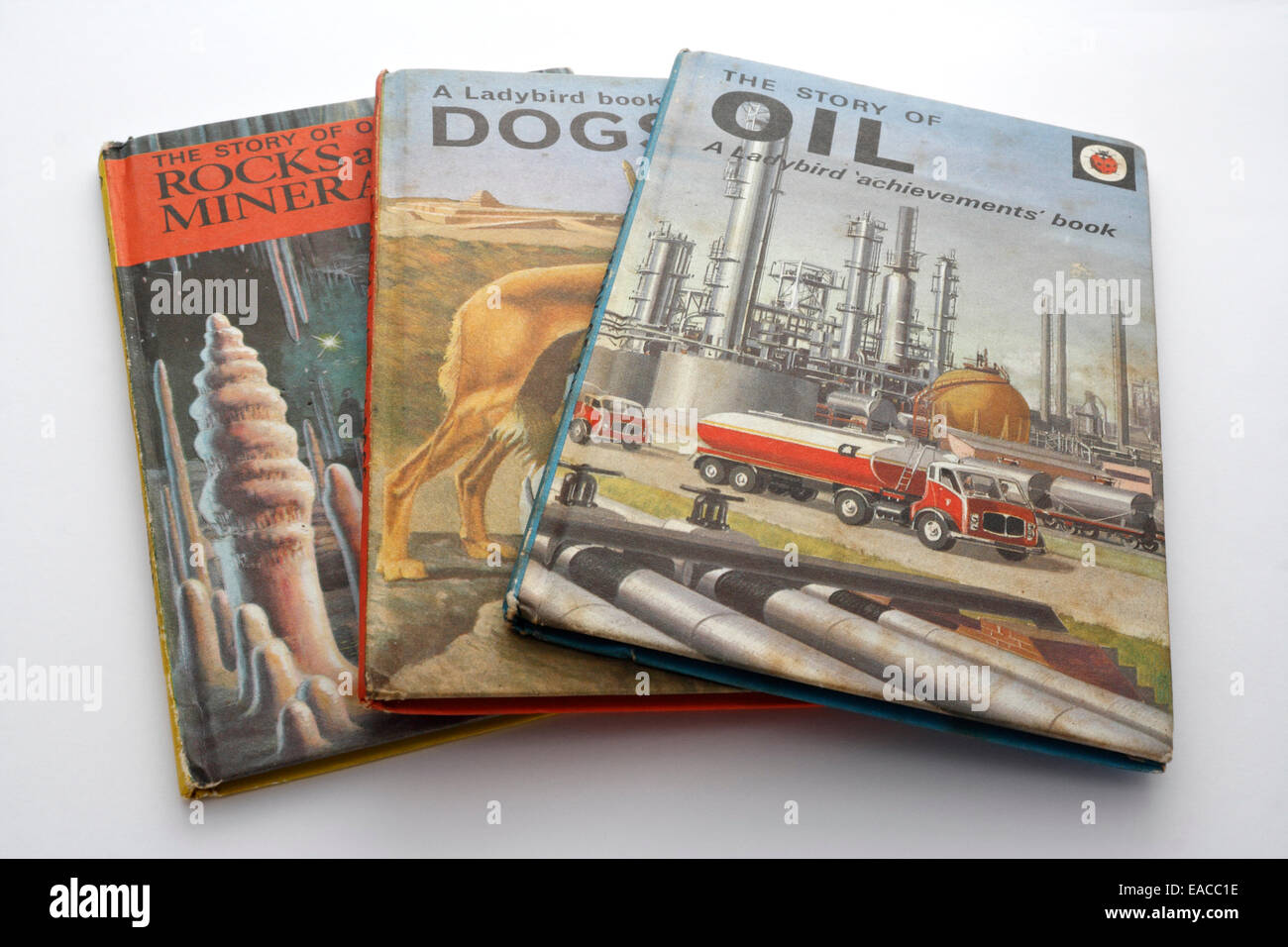 Ladybird Books selection. Children's educational learning Stock Photo