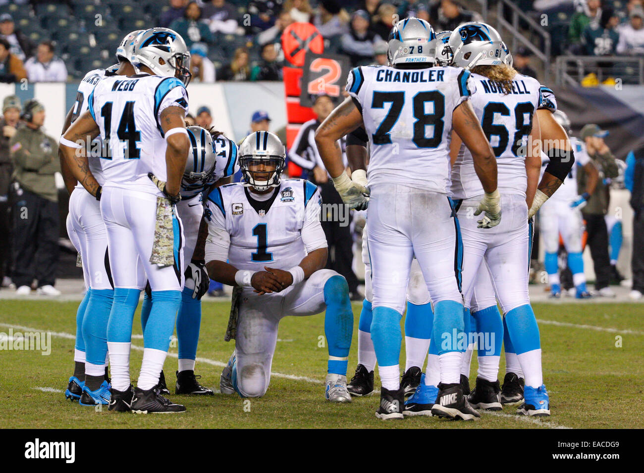 November 10, 2014: Carolina Panthers quarterback Cam Newton (1