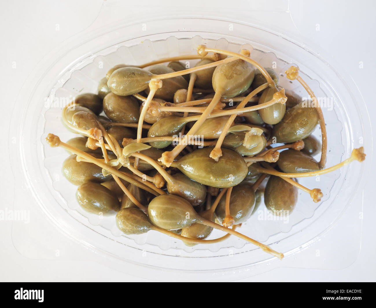 Caper berries fruits of Capparis spinosa aka caper bush or Flinders